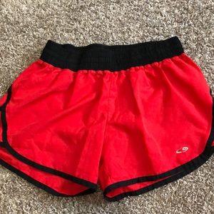red running shorts